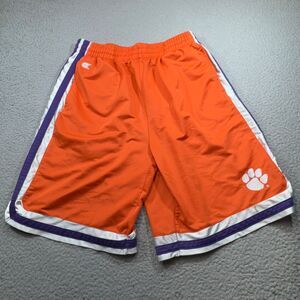 Clemson Tigers Shorts Men Medium Orange Heavy Gym Work Out Basketball Stretch